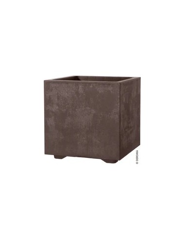 Maceta Cubo Millennium RA 25 cm Browns  Diseño Moderno y Resistente

