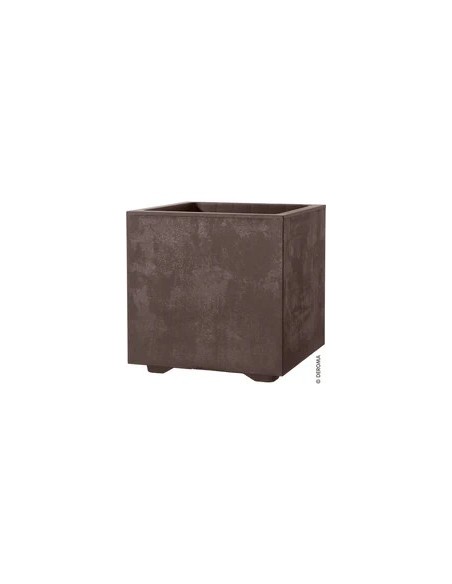 Maceta Cubo Millennium RA 25 cm Browns  Diseño Moderno y Resistente

