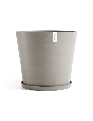 Maceta Amsterdam 70 cm Taupe  Maceta Grande de Plástico para Interior y Exterior

