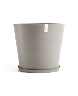 Maceta Amsterdam 70 cm Taupe  Maceta Grande de Plástico para Interior y Exterior

