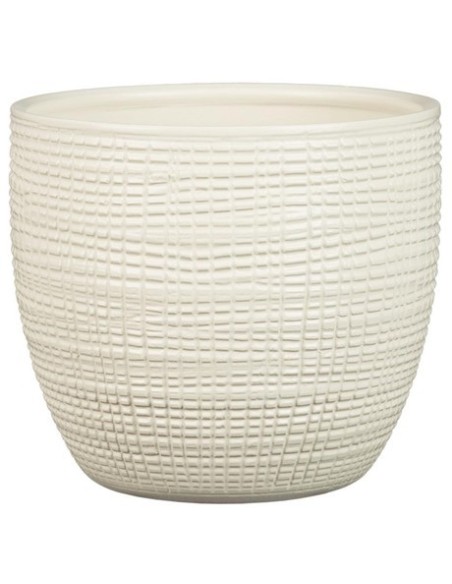 Maceta Cache Vainilla 866 22CM | Cachepot de cerámica elegante para interiores


