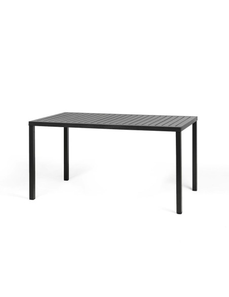 Mesa Cube 140x80 Antracita | Mesa Exterior Moderna y Resistente  Endanea Garden