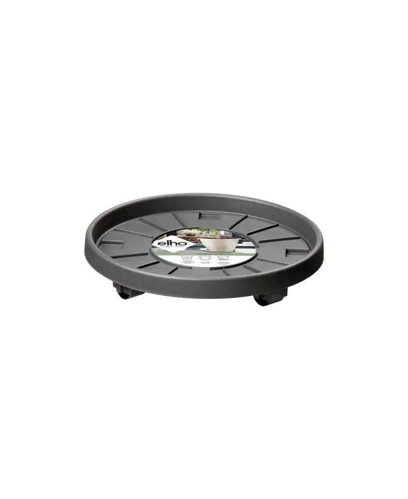 PLATO CON RUEDAS UNIVERSAL 40CM ANTRACITA