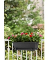 Plato jardinera 90 cm Antracita Barcelona | Endanea Garden

