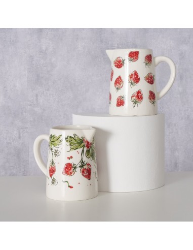 JARRA MOTIVO FRESAS 500ML H14CM