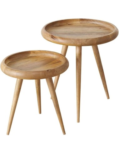 MESA HERVE 58CM MARRON