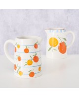 JARRA MOTIVO FRUTAS  500ML H14CM
