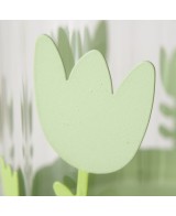 WINDLIGHT BLOMMA REDONDO HIERRO  H14CM