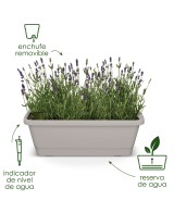 MACETA BALCON WATERSYS 80CM ANTRACITA