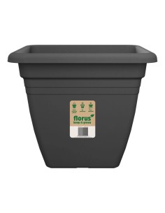 MACETA CUADRADA MED 40CM ANTRACITA