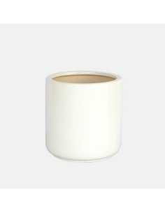 Maceta Frost Blanco 33x33x33 cm | Diseño Minimalista y Duradero para Interior y Exterior

