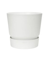 Maceta Greenville Redonda 20 Blanco  Elegancia y Funcionalidad para tus Plantas | Endanea Garden