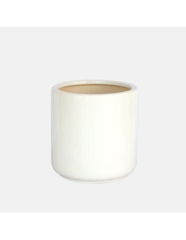 Maceta Frost Blanco 29x29x29 cm | Diseño Moderno y Resistente para Interior y Exterior

