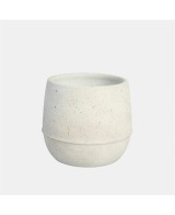 MACETA GORAL  24X21CM  BLACO