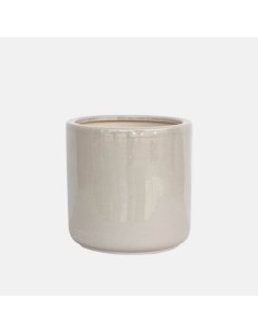 Maceta Frost Stone 14x14x14cm | Diseño moderno con acabado tipo piedra