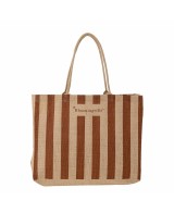 BOLSA DE COMPRAS BERGAMO MARRON JUTE L48XH38XW10.5CM