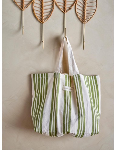 BOLSA DE COMPRAS TRINA VERDE ALGODON