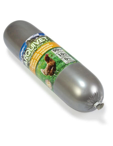 Natural Wet Pollo y Verduras 500g | Comida Húmeda Natural para Perros Sin Cereales