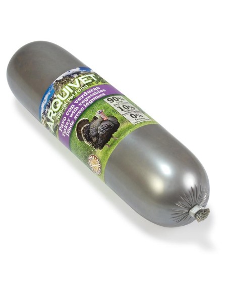 Natural Wet Pavo y Verduras 500g | Comida Húmeda Natural para Perros Sin Cereales