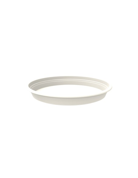 Plato Redondo 32cm Blanco  Ideal para Macetas Medianas | Endanea Garden