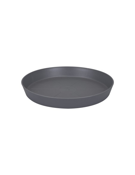 Plato Loft Redondo 14CM Antracita | Protección para Macetas Pequeñas | Endanea Garden