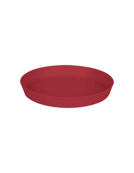 Plato Loft Redondo 14cm Theatre Rojo  Diseño moderno y protección para macetas