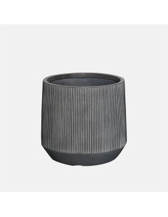 Maceta Sain Gris 47x44 cm  Fibra Resistente para Interior y Exterior

