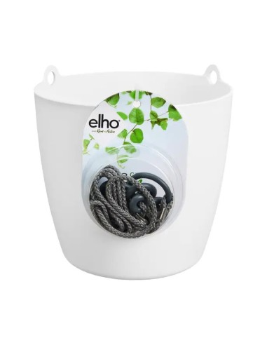 Maceta Colgante Brussel 18 cm Blanca  Decoración Moderna y Elegante para Interior y Exterior | Endanea Garden

