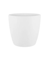 MACETA BRUSSELS  REDONDA  MINI 9.5CM BLANCO