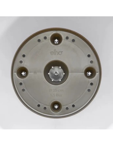 Maceta Loft Redonda con Ruedas 40cm Blanca | Estilo y Funcionalidad | Endanea Garden