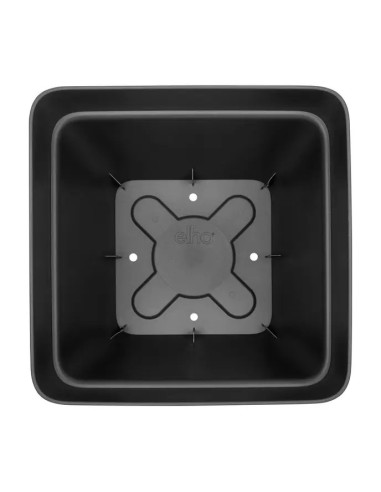 Maceta Vibia Campana Cuadrada 37 cm Antracita | Diseño Moderno y Funcional para Jardines e Interiores