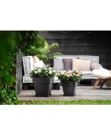 Maceta Vibia Campana Cuadrada 37 cm Antracita | Diseño Moderno y Funcional para Jardines e Interiores