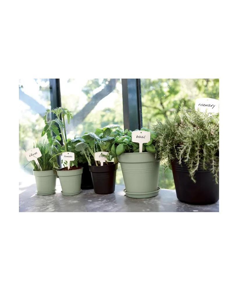 Maceta GB Growpot Stone Green 30 cm | Elegante y Duradera para Tu Jardín | Endanea Garden

