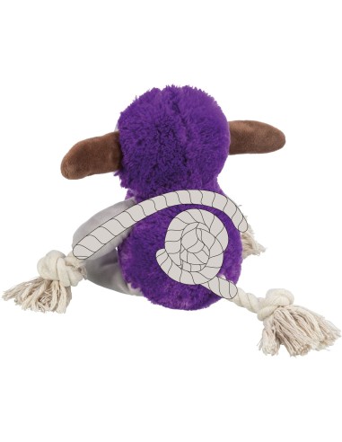 Juguete Monstruo de Felpa y Cuerda con Sonido para Perros | Resistente y Divertido