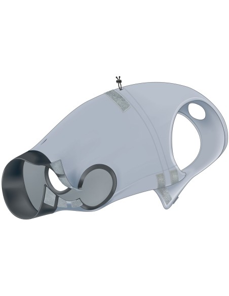Body Protector para Perros Talla M Gris protección postcirugía y heridas