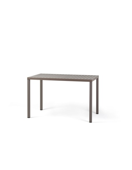 Mesa Cube 120×70 Antracita Nardi | Mesa exterior resistente y elegante para jardín o terraza