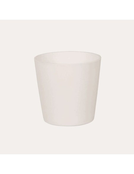 Maceta Cometa Blanco 15x14.5 cm Herstera  Ideal para Plantas Pequeñas y Suculentas