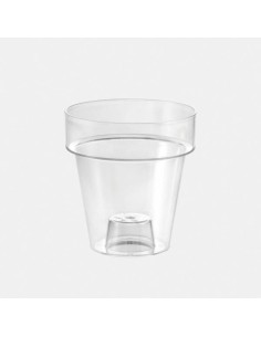 Maceta Porto Transparente 14x15 cm  Elegancia y Durabilidad | Endanea Garden

