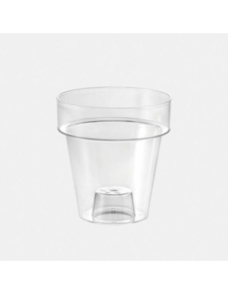 Maceta Porto Transparente 14x15 cm  Elegancia y Durabilidad | Endanea Garden