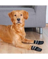 CALCETINES PERRO ANTIDESLIZANTE S-M NEGRO