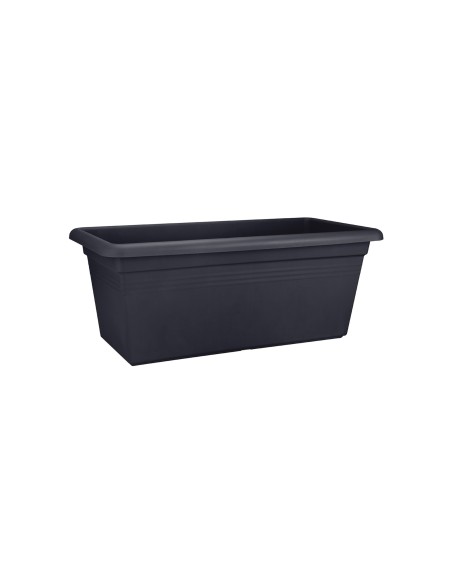 Jardinera G.B. Rectangular XXL 60 cm Negro | Maceta Moderna y Funcional para Jardín y Terraza | Endanea Garden