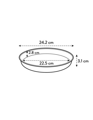 PLATO LOFT REDONDO THYME 17 CM VERDE