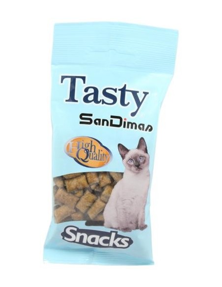 Sandimas Snacks Rellenitos Crunch Pollo y Malta para Gatos | Premio Saludable