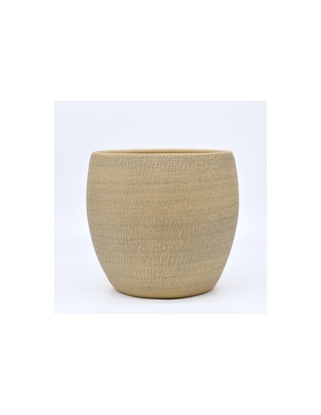 MACETERO SANDRA 20X18CM OCRE