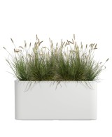 Jardinera Rectangular Jive Blanca 80cm  Moderna y Duradera para Jardines y Terrazas | Endanea Garden