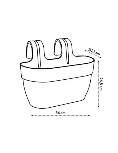 MACETA VIBIA CAMPANA EASY HANGER VERDE PISTACHO