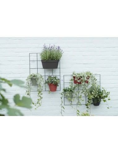 MACETERO DOBLE 15CM VERDE