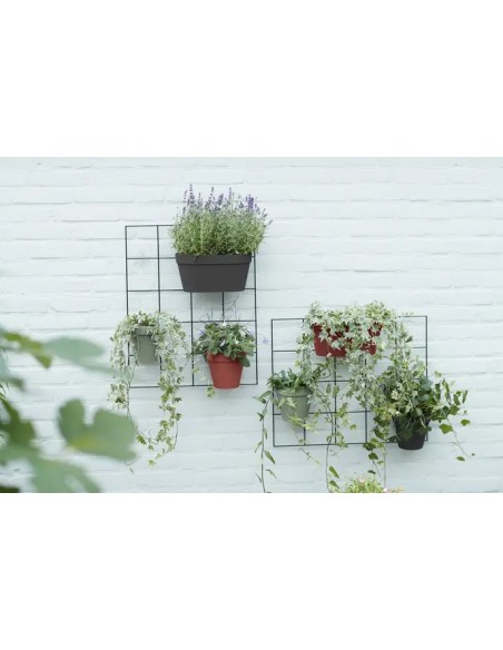 MACETERO DOBLE 15CM VERDE