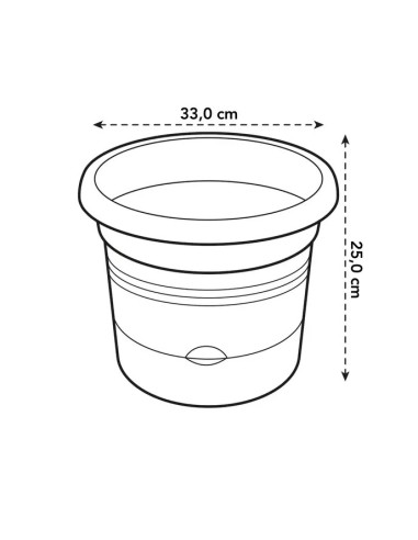 Maceta GB Tomates 33 cm Negra para Cultivo Interior y Exterior | Endanea Garden