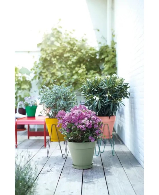 Maceta Loft Urban Redonda 25cm Antracita | Diseño Moderno y Funcional | Endanea Garden